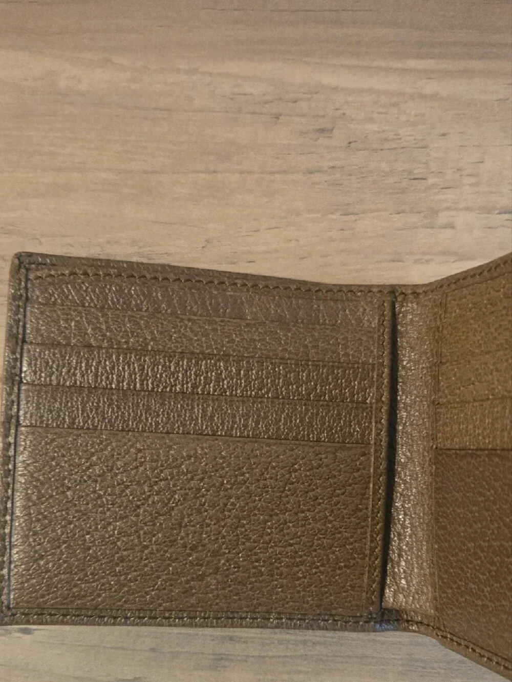Gucci Men's GG Canvas Bifold Wallet with Green and Red Web